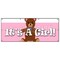Signmission ITS A GIRL! BANNER SIGN birth pregnant hospital welcome home B-96 Its A Girl - alternate 1